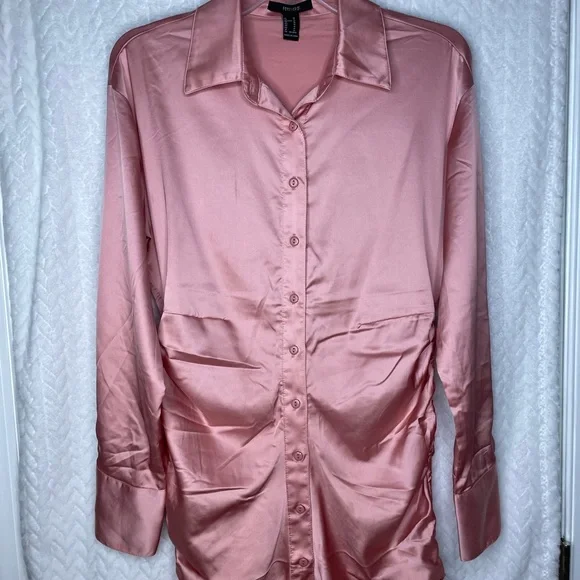 Forever 21 | Dresses | Silk Rose Gold Dress | Poshmark